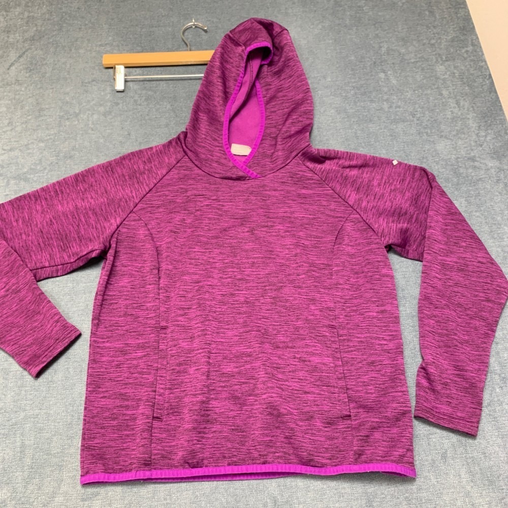 Columbia Sportswear Company Hoodie Women Large Purple Fleece Lined Raglan Sleeve